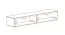 Vitrine suspendue / Couleur : Cachemire / 1 porte basculante / 2 compartiments / Fonction push-to-open / Dimensions : 160 x 29 x 30 cm / Éclairage LED inclus