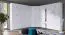Armoire à portes battantes / armoire Messini 04, couleur : blanc / blanc brillant - Dimensions : 198 x 136 x 54 cm (H x L x P)