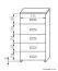 Commode Kebumen 19, couleur : aulne - Dimensions : 78 x 41 x 42 cm (H x L x P)
