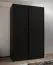 Penderie / Armoire à portes coulissantes / 6 étagères / 11 compartiments / 245,5 x 150 x 64 cm / 2 tringles à vêtements / Soft-Close / Couleur : Noir / 2 portes coulissantes