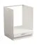 Meuble bas pour appareils encastrables Kunja, Couleur : Blanc / Blanc brillant, Dimensions : 82 x 60 x 55 cm