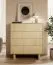 Commode / Couleur : Chêne huilé / 4 tiroirs / Fonction Push-to-open / 94 x 38 x 104 cm / Tiroirs à ouverture totale / Chants ABS / Pour le salon