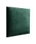 Panneaux rembourrés, lot de 10, Couleur : Vert foncé, Revêtement : Velours, dimensions : 50 x 40 cm