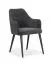 Chaise de salle à manger / Rembourrée / Couleur : Anthracite / Noir / Finition de haute qualité / Dimensions : 54 x 58 x 85 cm /Ppieds : Bois de hêtre / Confort & Style