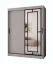 Armoire / Cachemire / 5 compartiments / 2 tringles / Finition haut de gamme / 150 x 62 x 200 cm / Armoire à portes coulissantes / Porte miroir décorative