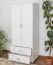 Armoire étroite Pin Blanc 195x80x59 cm