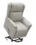 Fauteuil de relaxation Luanda 63, Couleur : Beige - dimensions : 108 x 76 x 91 cm (h x l x p)