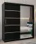 180 cm de large Armoire avec 10 casiers et 2 portes | Couleur: Noir Abbildung