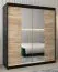 180 cm de large Armoire avec 2 portes | 10 casiers | Couleur: Noir Abbildung