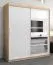 180 cm de large Armoire à portes coulissantes avec 2 portes | 10 casiers | 2 tringles à vêtements | Couleur: Chêne Sonoma / Blanc Abbildung