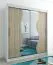 180 cm de large Armoire à portes coulissantes avec 2 portes | 10 casiers | 2 tringles à vêtements | Couleur: Chêne Sonoma / Blanc Abbildung