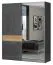 182 cm de large Armoire avec 6 casiers et 2 portes | Couleur: Anthracite Abbildung
