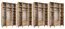 Armoire & Penderie avec beaucoup d'espace de rangement Gondomar 03, Couleur : Chêne Artisan - Dimensions : 240 x 150 x 54 cm (h x l x p), avec 6 portes et 10 compartiments