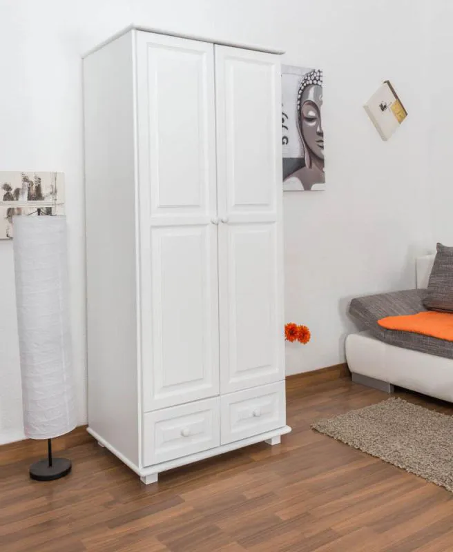 Armoire multi-usages d'angle Pin, Couleur: Blanc 190x90x60 cm Abbildung