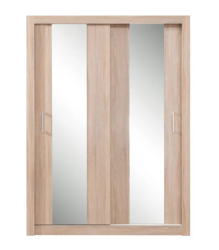 Armoire à portes coulissantes Zwalm 03 | Chêne | 215 x 160 x 60 cm | Design moderne et fonctionnel