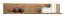 Étagère à suspendre / étagère murale Jussara 09, couleur : ambre, chêne massif partiel - 24 x 129 x 20 cm (h x l x p)