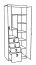 Chambre d'enfant - armoire à portes battantes / armoire Luis 11, couleur : blanc chêne / gris - 218 x 80 x 52 cm (H x L x P)