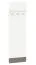 Porte-manteau mural Knoxville 23 | Pin blanc et gris | 136 x 40 x 20 cm | Design moderne et pratique