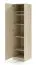 Penderie / Couleur : Chêne Cremona / 1 porte / 4 étagères / 50 x 61 x 210 cm / Chants ABS / 1 tringle à vêtements / Edegem 05 / Armoire à portes battantes