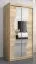 Armoire penderie à portes coulissantes Robinyera 01 avec miroir | Chêne Sonoma | 200 x 100 x 62 cm | Design moderne et gain de place