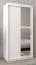 100 cm de large Armoire avec 5 casiers et 2 portes | Couleur : Blanc Abbildung