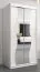 100 cm de large Armoire avec 5 casiers et 2 portes | Couleur : Blanc Abbildung