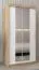 1 mètre de large Armoire avec 2 portes | Couleur : Chêne Sonoma / Blanc Abbildung