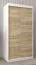 1 mètre de large Armoire avec 2 portes | Couleur : Chêne Sonoma / Blanc Abbildung