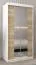 1 mètre de large Armoire avec 2 portes | Couleur : Chêne Sonoma / Blanc Abbildung