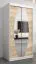 1 mètre de large Armoire avec 2 portes | Couleur : Chêne Sonoma / Blanc Abbildung