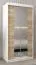 100 cm de large Armoire à portes coulissantes avec 2 portes | 5 casiers | 2 tringles à vêtements | Couleur : Chêne Sonoma / Blanc Abbildung
