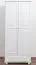 Armoire multi-usages d'angle Pin massif, Couleur: Blanc 190x80x60 cm Abbildung