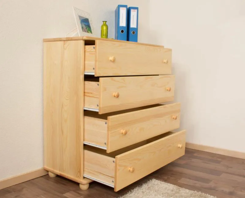 Buffet, Pin massif, Largeur: 100 cm, Couleur: Naturel Abbildung