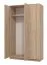 Armoire trois portes battantes Kovin 07 | Chêne de Sonoma | 205 x 120 x 52 cm | Rangement optimisé chambre