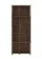 Vitrine haute 2 portes Kanjiza 01 | Chêne Flagstaff & Blanc brillant | 10 compartiments | 200,5 x 78,5 x 40 cm | Salon