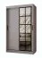Armoire à portes coulissantes / Cachemire / 5 compartiments / 2 tringles / Finition haut de gamme / 120 x 62 x 200 cm / Armoire / Porte miroir / Design moderne