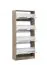 Meuble à chaussures haut miroir Gradide 10 | Espace optimisé | 4 portes abattantes | Chêne gris | 155,5 x 67 x 28 cm