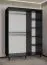 Armoire simple Jotunheimen 150, Couleur : Noir - dimensions : 208 x 150,5 x 62 cm (h x l x p)