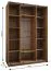 Penderie / Armoire à portes coulissantes / 2 portes coulissantes / 2 tringles à vêtements / 11 compartiments / 6 étagères /245,5 x 170 x 64 cm / Couleur : Blanc / Soft-Close