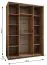 Penderie / Armoire à portes coulissantes / 2 tringles à vêtements / 245,5 x 180 x 64 cm / 11 compartiments / 6 étagères / 2 portes coulissantes / Couleur : Cachemire / Soft-Close