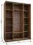 Penderie / Armoire à portes coulissantes / Soft-Close / Couleur : Blanc / 245,5 x 170 x 64 cm / 2 Barres de penderie / Miroir / 2 Portes coulissantes / 11 Compartiments