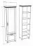 Armoire haute Cuenca 07 | Chêne & Blanc | 209 x 60 x 39 cm | 2 portes, 5 étagères, Soft-Close