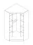 Armoire d’angle 4 pièces Fafe | Chêne Artisan & Noir | Soft-Close | Rangement optimisé | Penderie intégrée