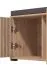 Vestiaire complet - Ensemble A Paduna, 5 pièces, Couleur : Chêne Artisan, une armoire vestiaire, une commode, une armoire à chaussures avec coussin d'assise, miroir et porte-manteau avec 6 crochets