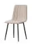 Chaise Maridi 278 beige | Design moderne | 88 x 44 x 46 cm | Pieds métalliques noirs