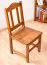 Chaise en pin massif finition chêne Junco 247 | Design moderne | 95 x 44 x 46 cm