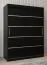 150 cm de large Armoire avec 5 casiers et 2 portes | Couleur: Noir Abbildung