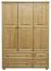Bois massif-Armoire Pin, Couleur: Naturel 190x133x60 cm Abbildung
