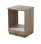 Meuble bas pour appareils encastrables Mionica, Couleur : Chêne gris / Sable, 1 porte basculante, Dimensions : 82 x 60 x 56,5 cm