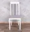 Fauteuil de salle à manger classique Nasran, rembourrage gris, hauteur d'assise de 47 cm, hêtre massif robuste en blanc, durable, matériau de qualité supérieure